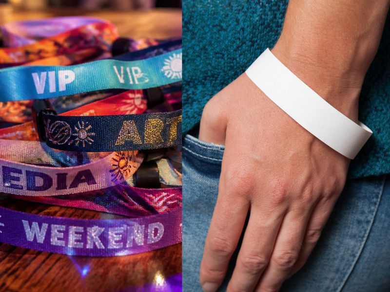 diferencias entre pulseras de tela y tyvek