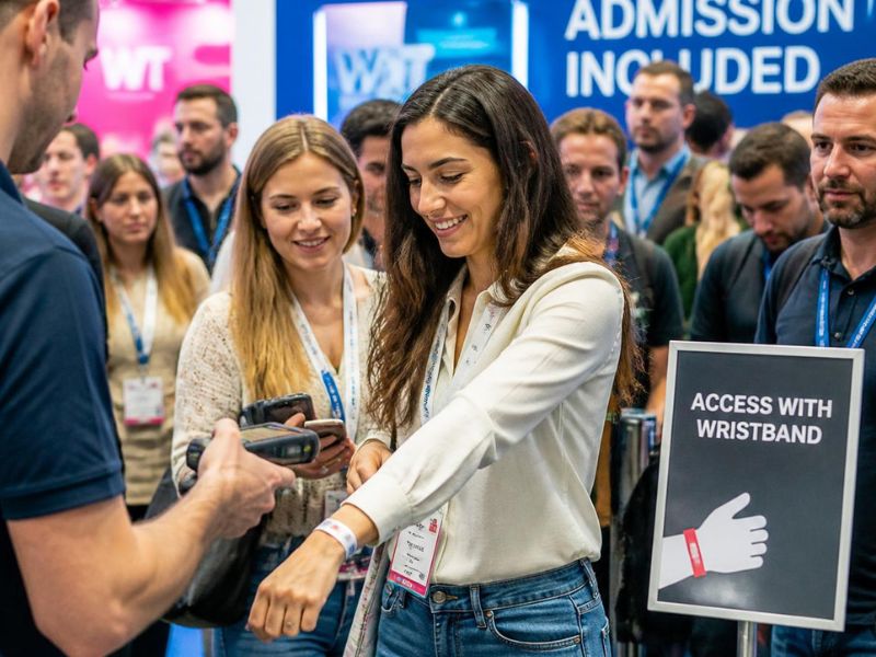 pulseras de control de acceso para ferias